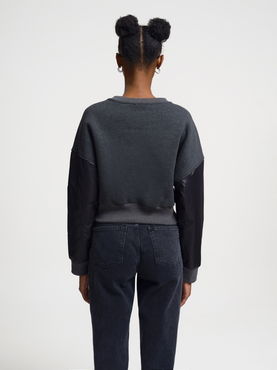 Long Crop Kadın Sweatshirt