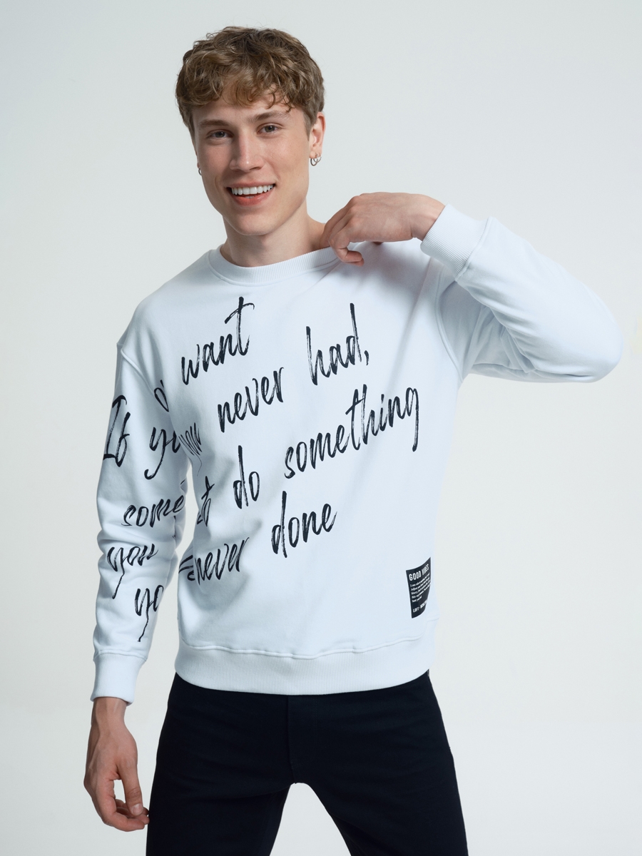 Oversize Fit Erkek Sweatshirt