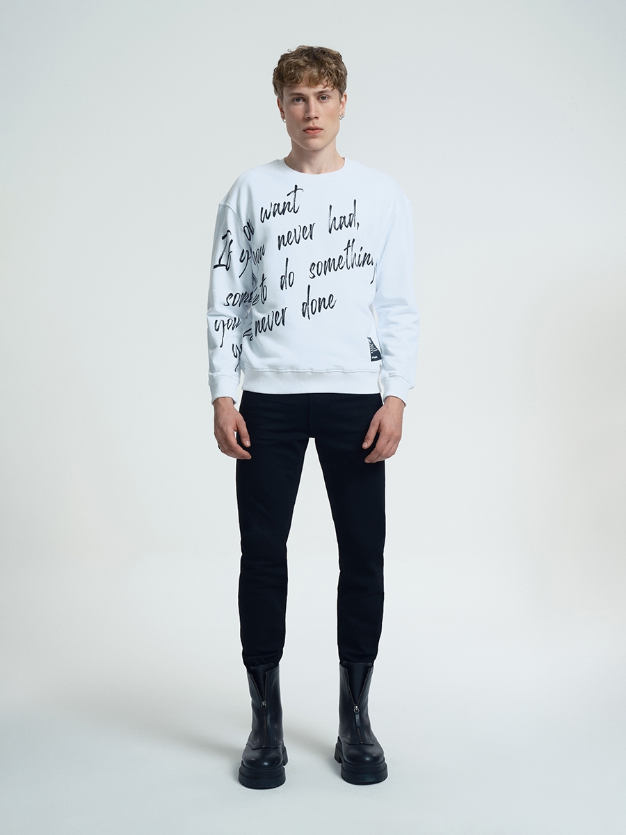 Oversize Fit Erkek Sweatshirt