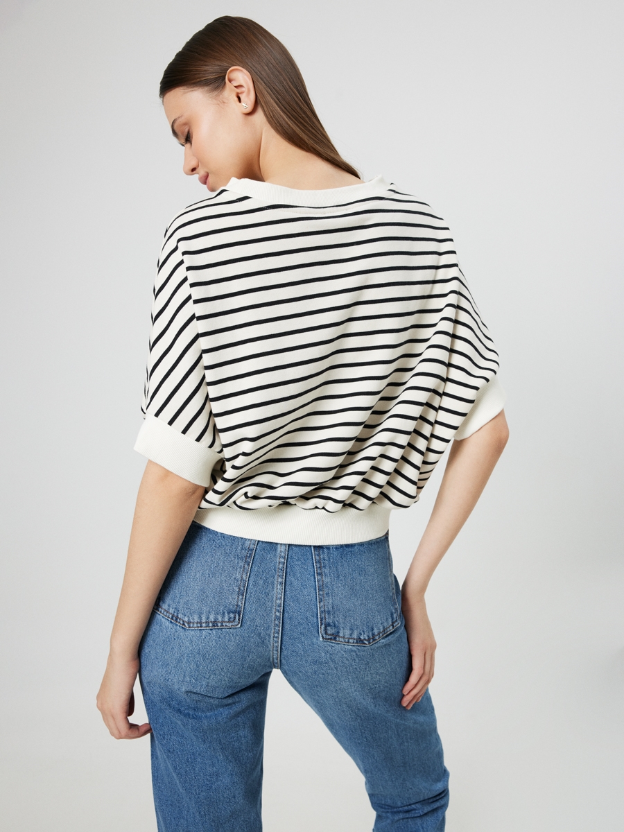 Loose Crop Kadın Sweatshirt