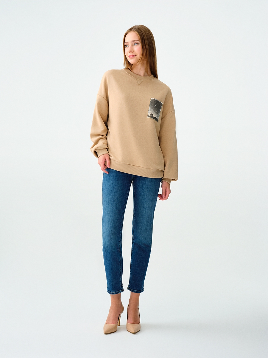 Oversize Kadın Sweatshirt