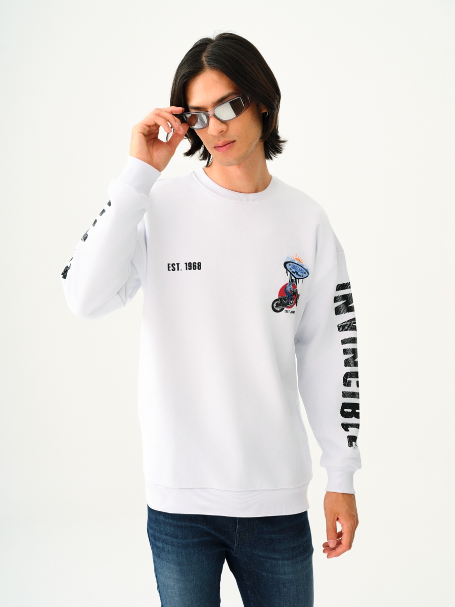 Oversize Fit Erkek Sweatshirt