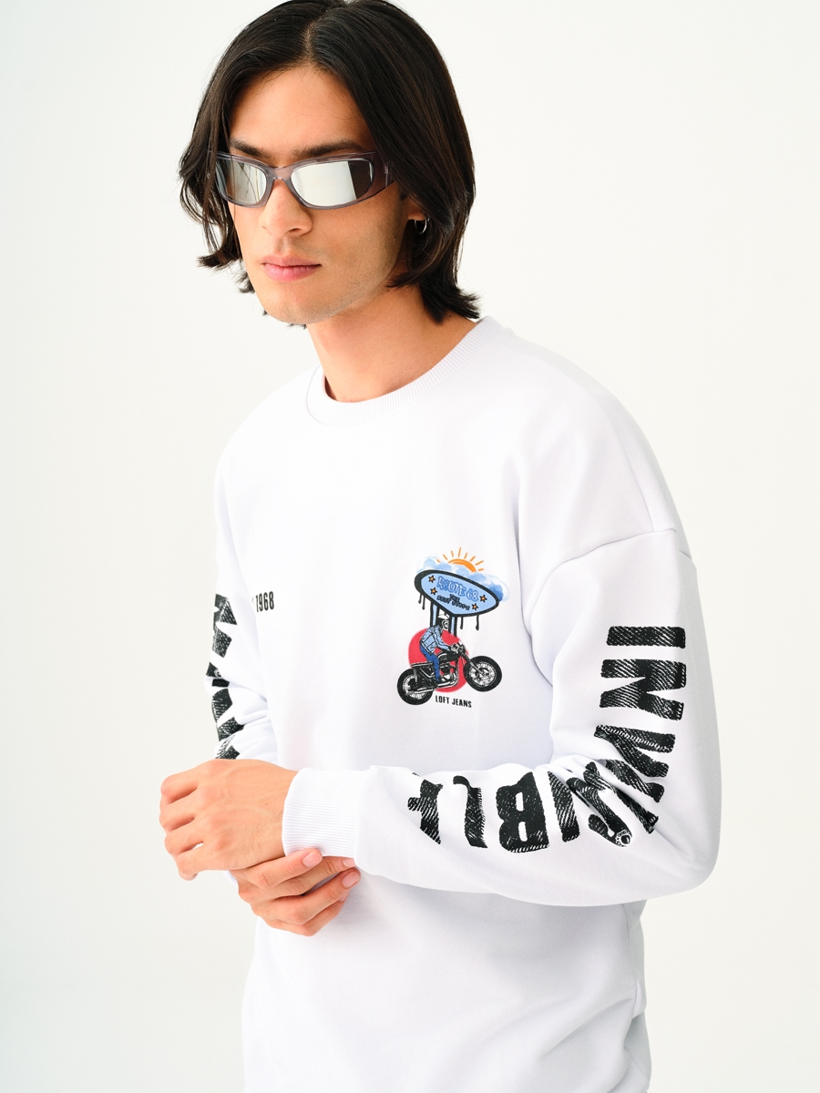 Oversize Fit Erkek Sweatshirt