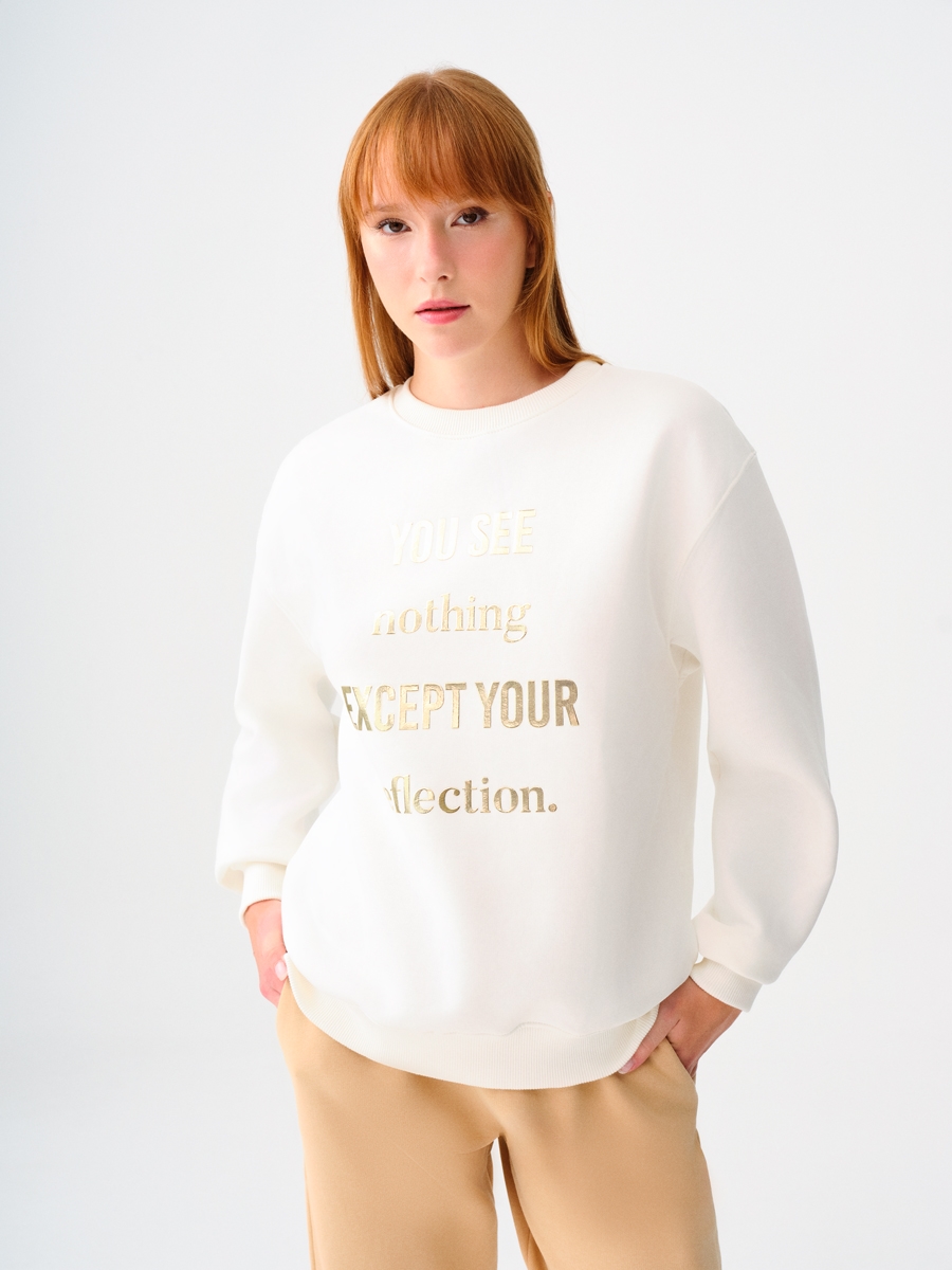 Oversize Kadın Sweatshirt