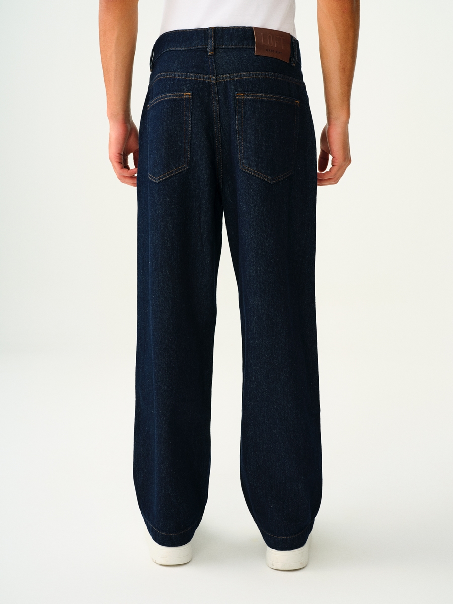 Pleated Jean Balloon Fit Erkek Pantolon