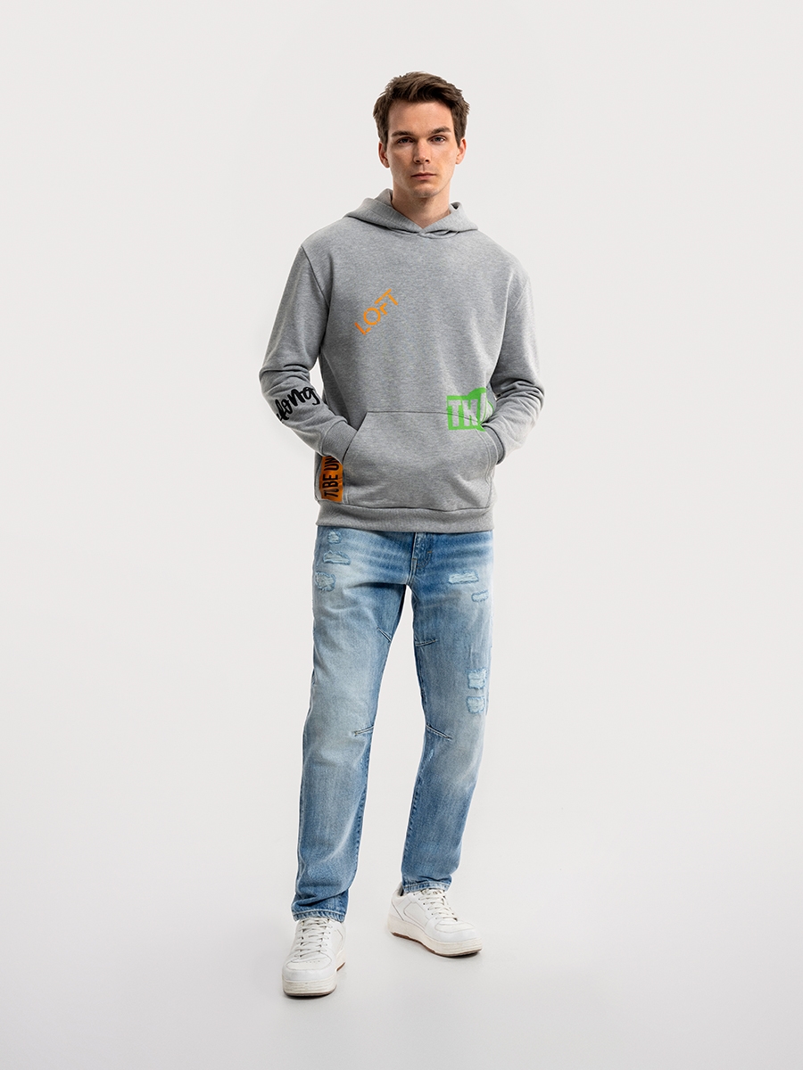 Loose Fit Erkek Sweatshirt