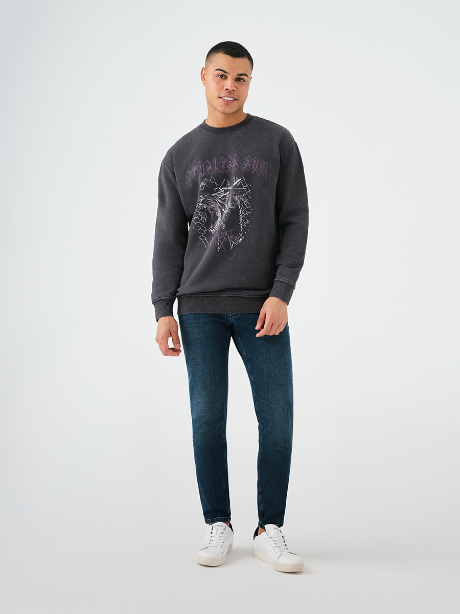 Loose Fit Erkek Sweatshirt