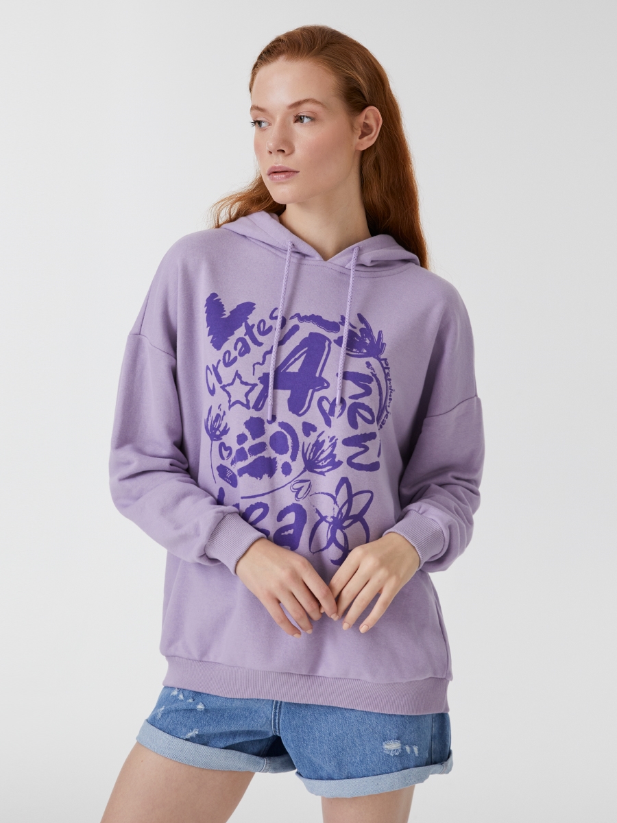 Oversize Kadın Sweatshirt