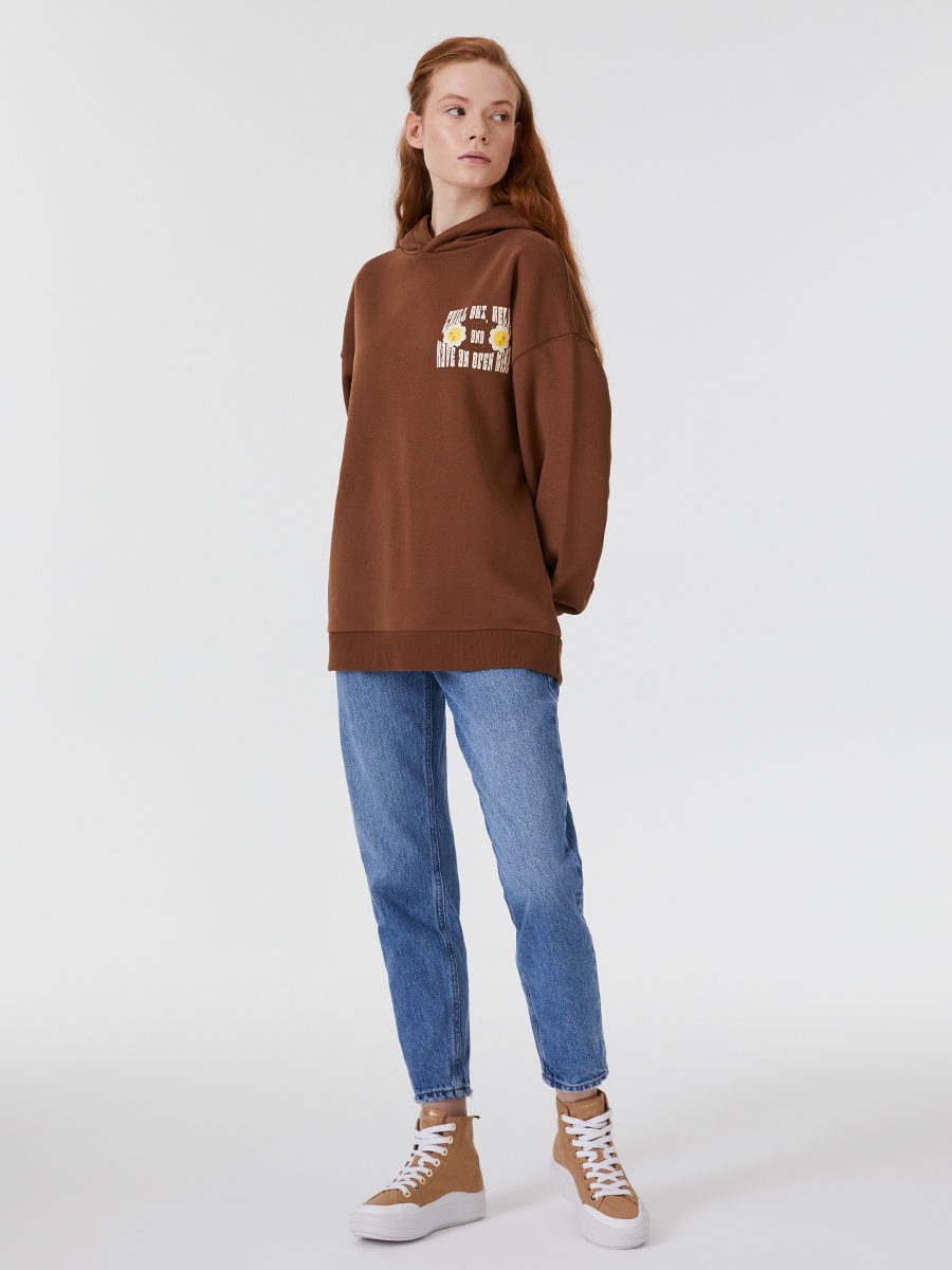 Oversize Kadın Sweatshirt