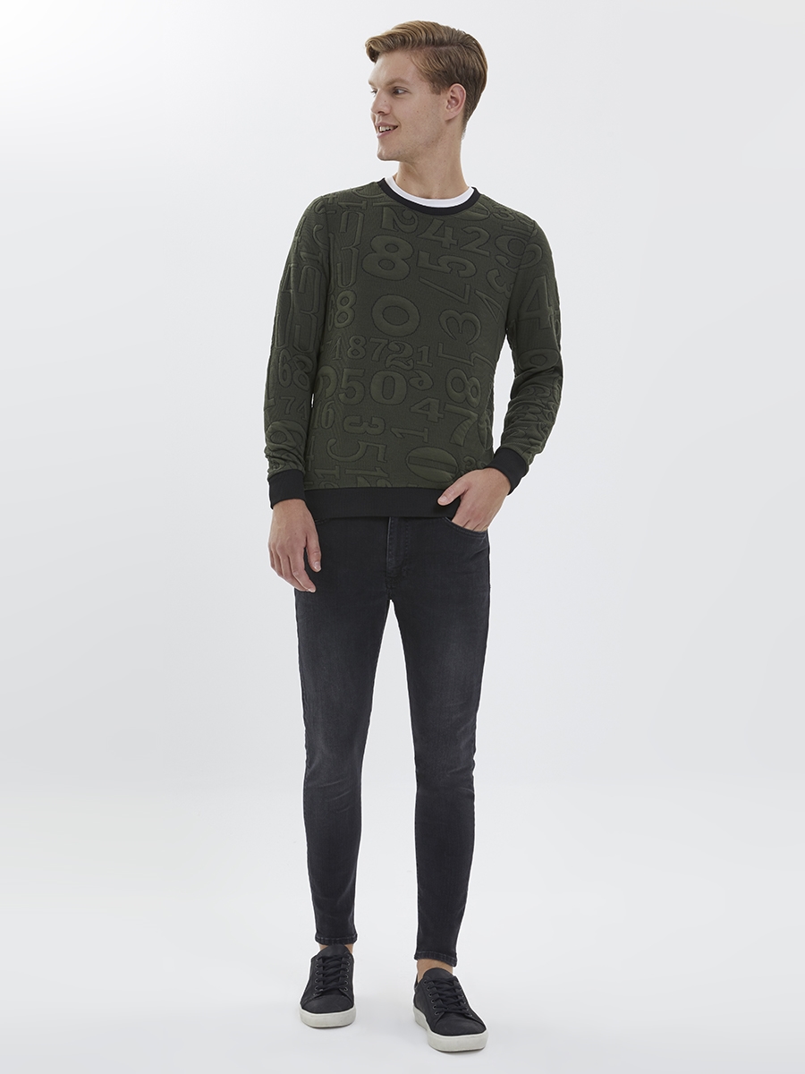 Slim Fit Erkek Sweatshirt