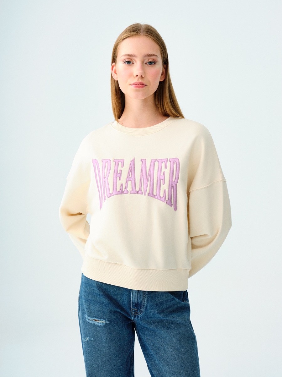 Oversize Fit Kadın Sweatshirt