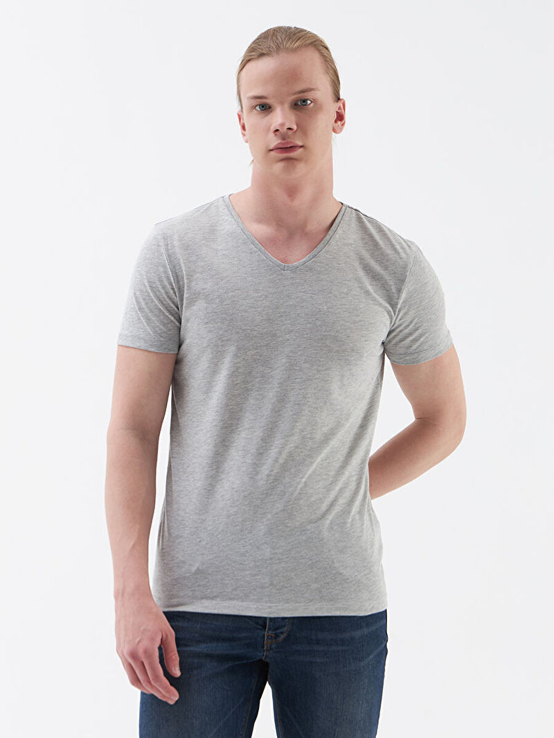 Slim Fit Erkek Tshirt K.kol