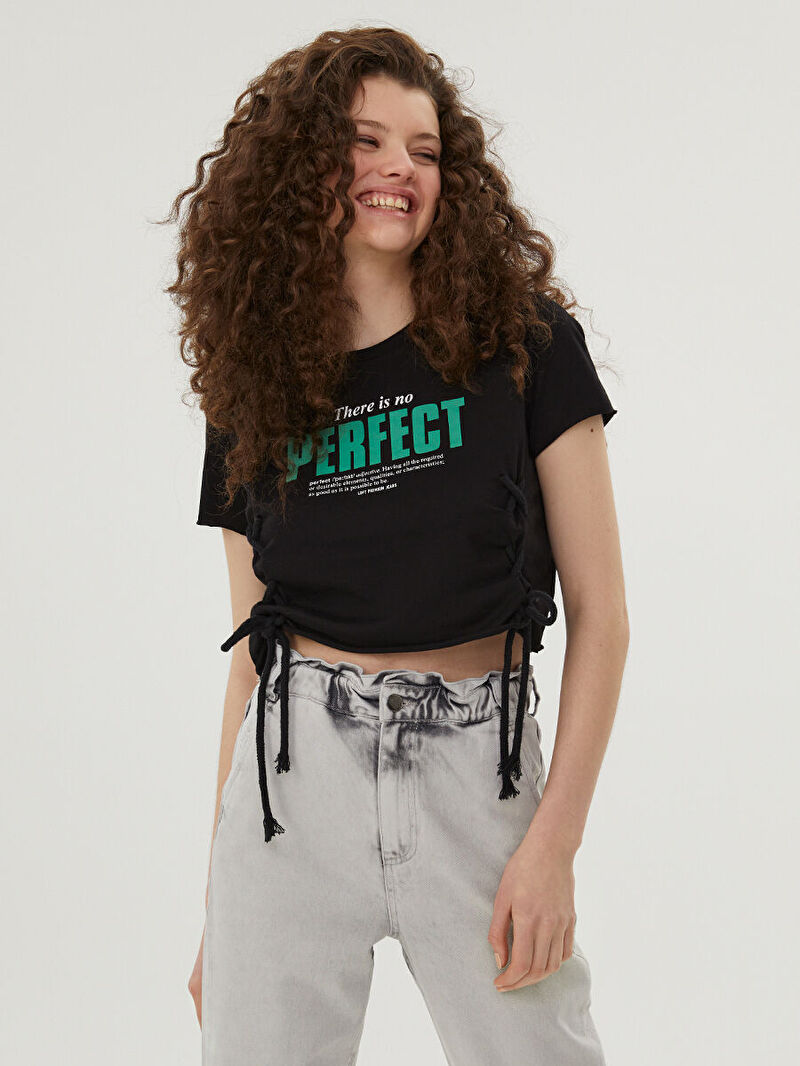 Crop Kadın Tshirt K.kol