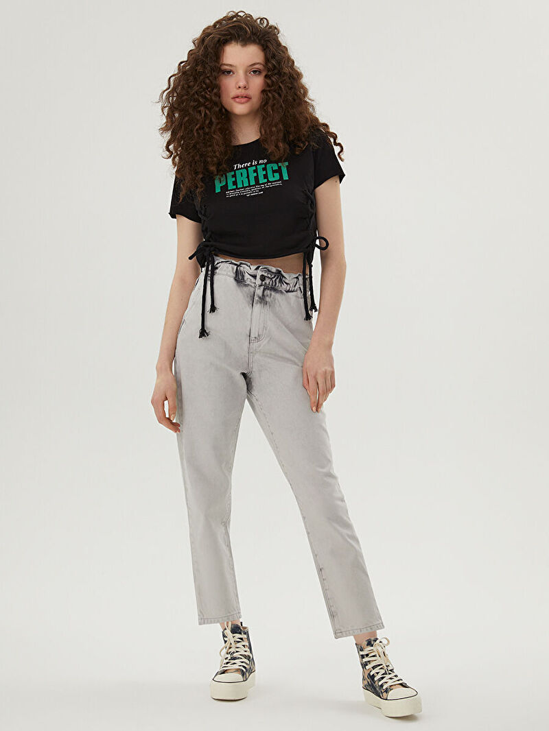 Crop Kadın Tshirt K.kol