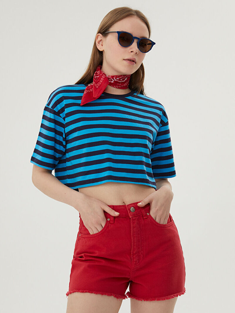 Crop Kadın Tshirt K.kol