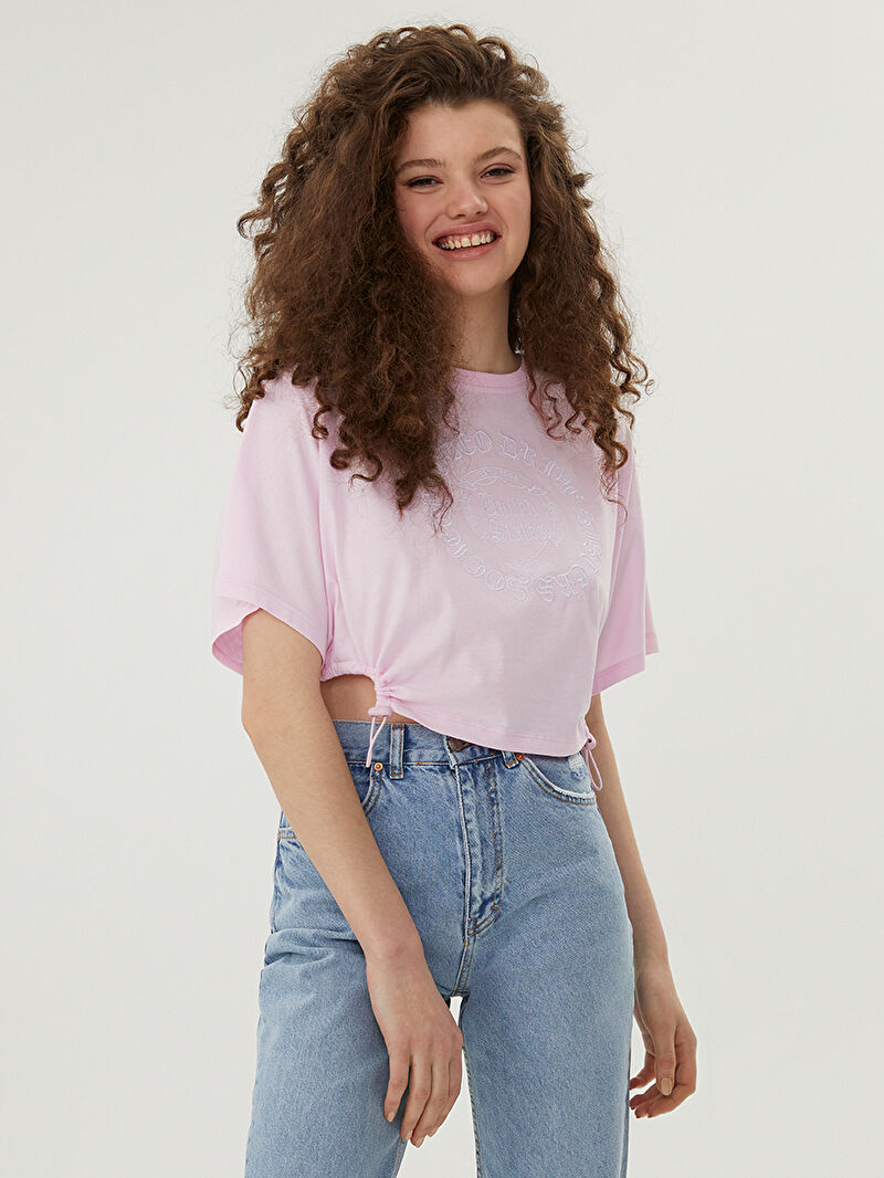 Crop Kadın Tshirt K.kol