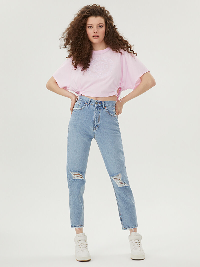 Crop Kadın Tshirt K.kol