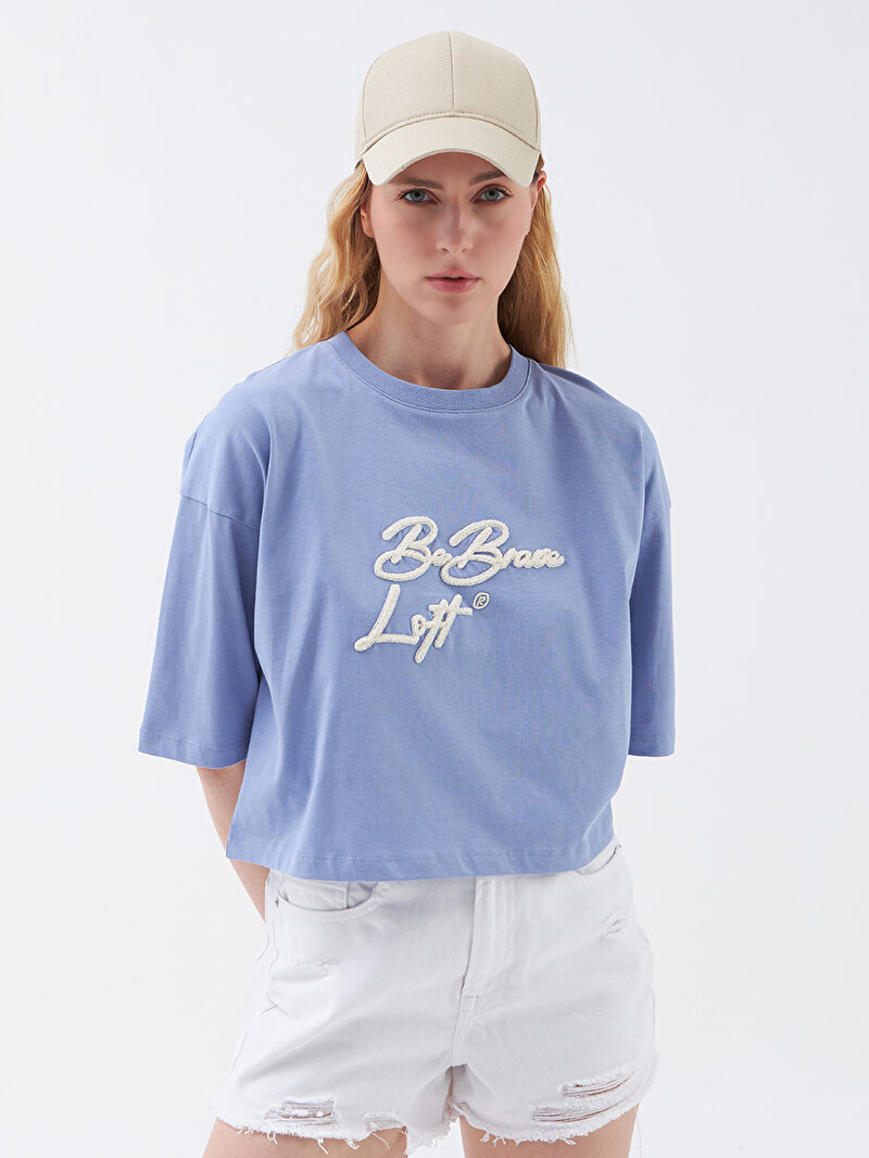 Long Crop Kadın Tshirt K.kol