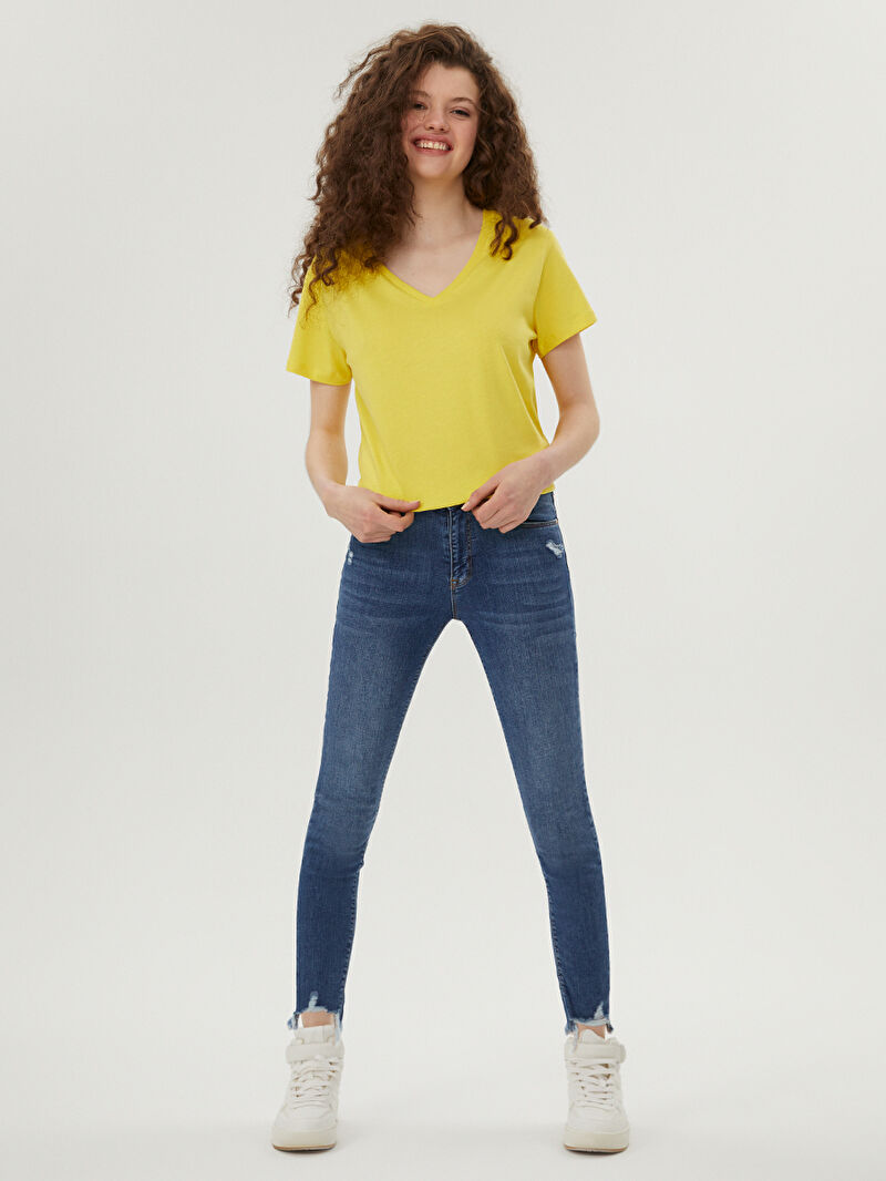 Nicole Skinny Fit Kadın Pantolon