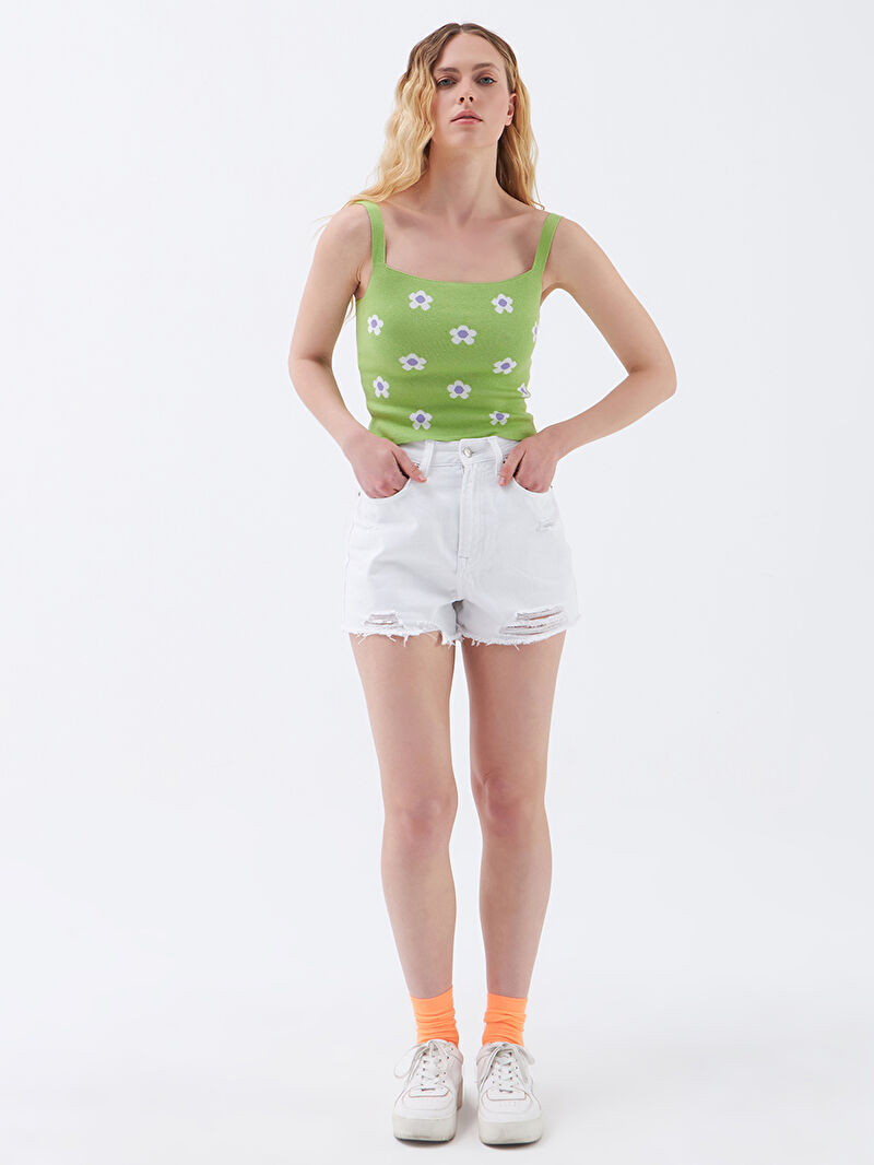 Long Crop Kadın Atlet