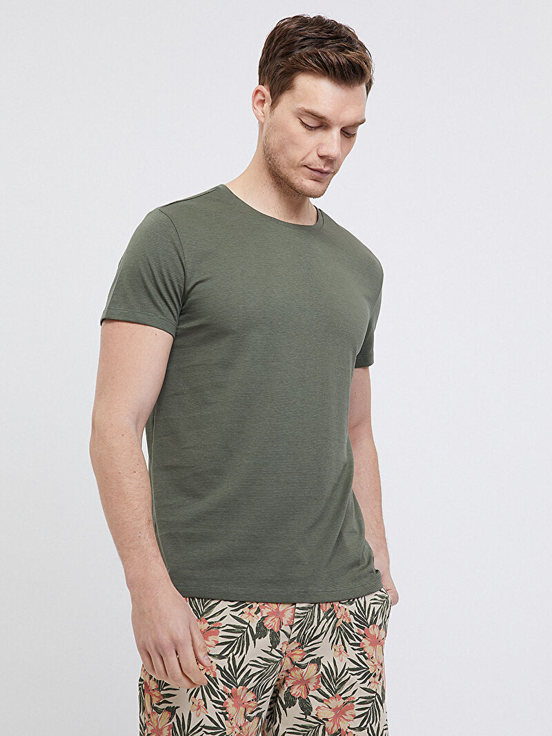 Slim Fit Erkek Tshirt K.kol