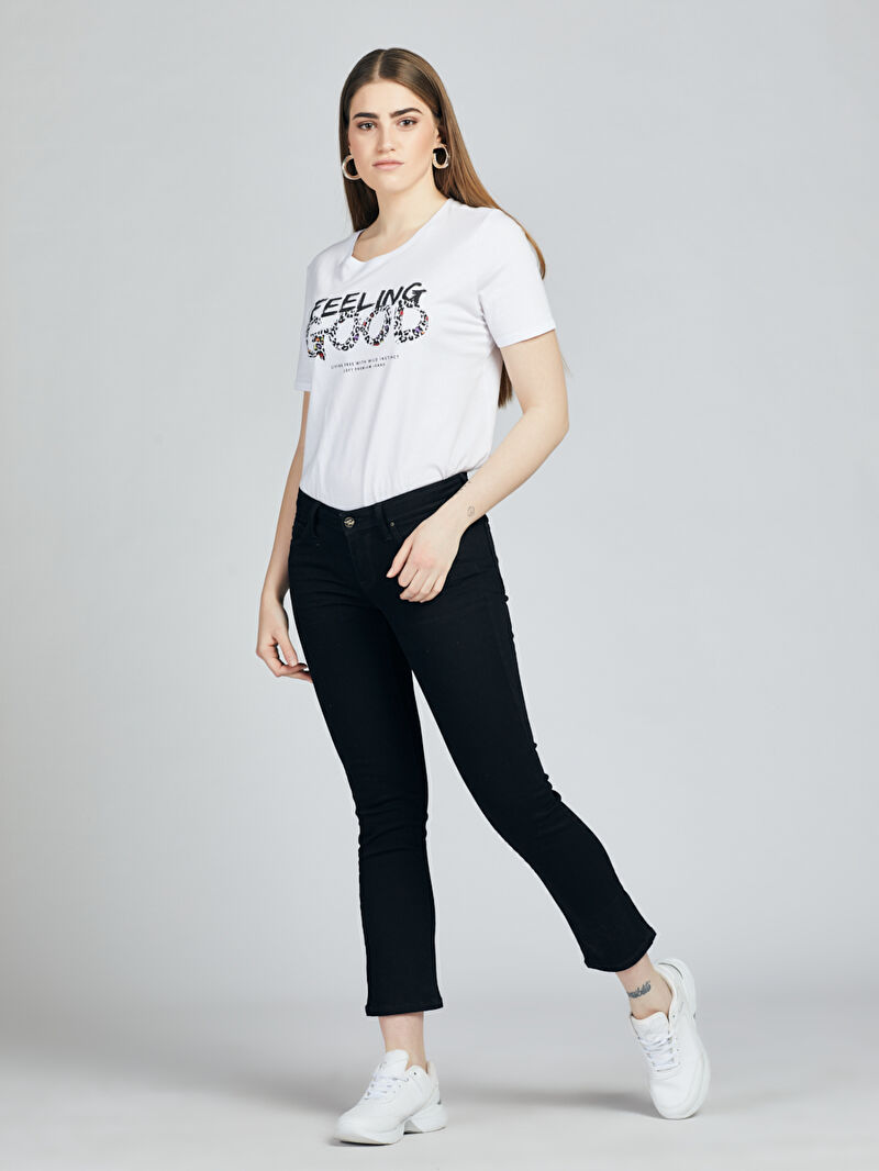 Slim Fit Kadın Tshirt K.kol