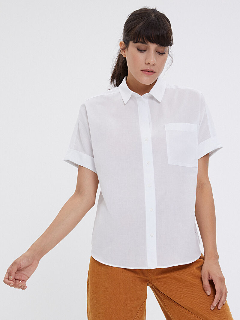 Regular Fit Kadın Gömlek K.kol