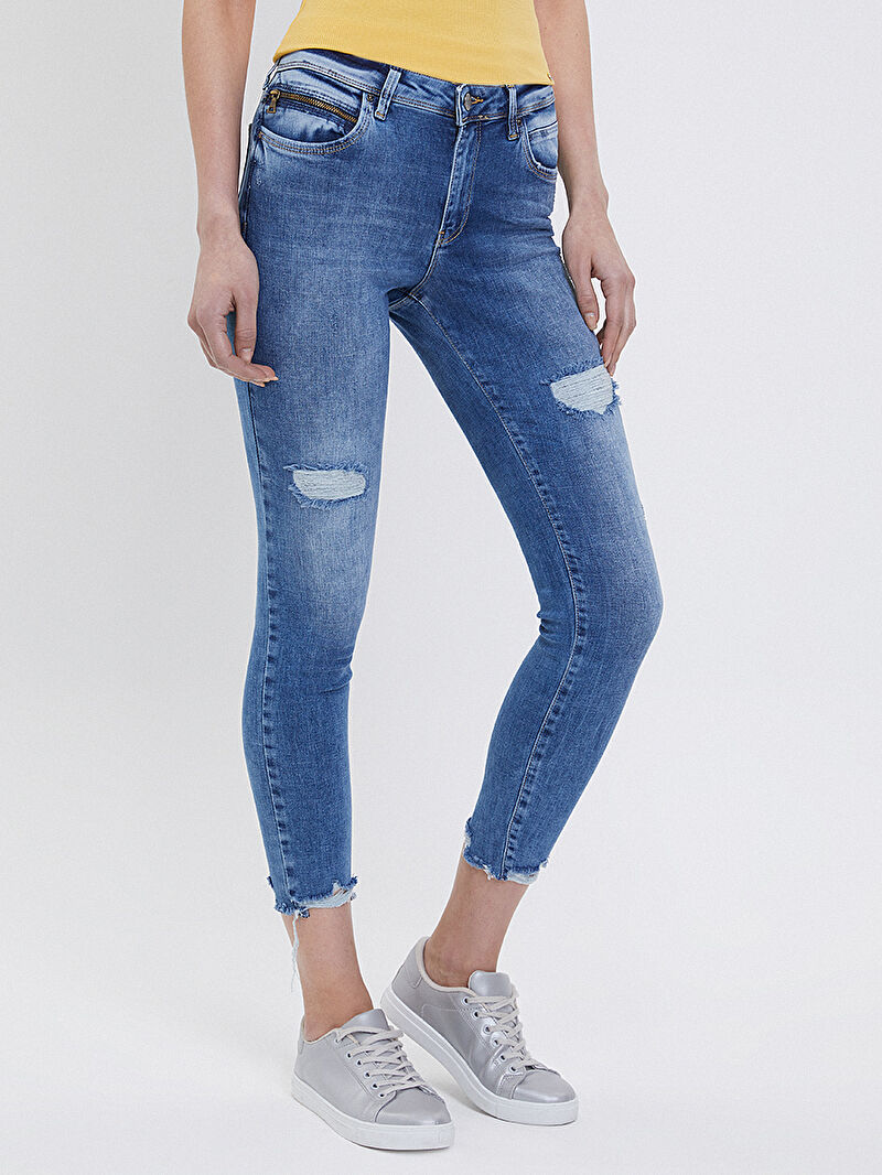 Nicole Skinny Fit Kadın Pantolon