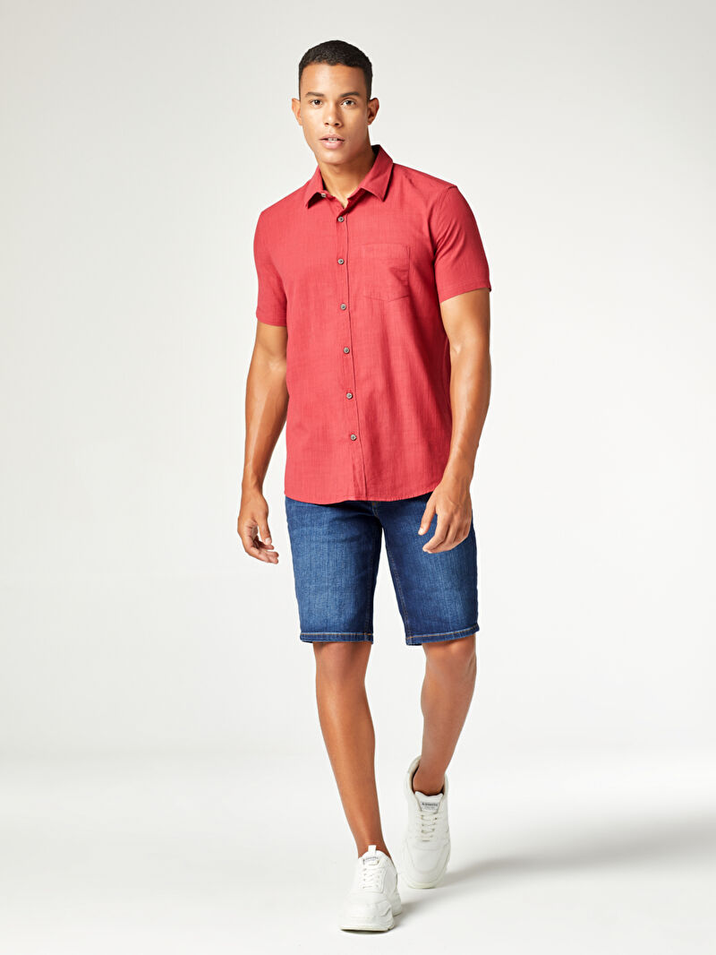 Regular Fit Erkek Gömlek K.kol