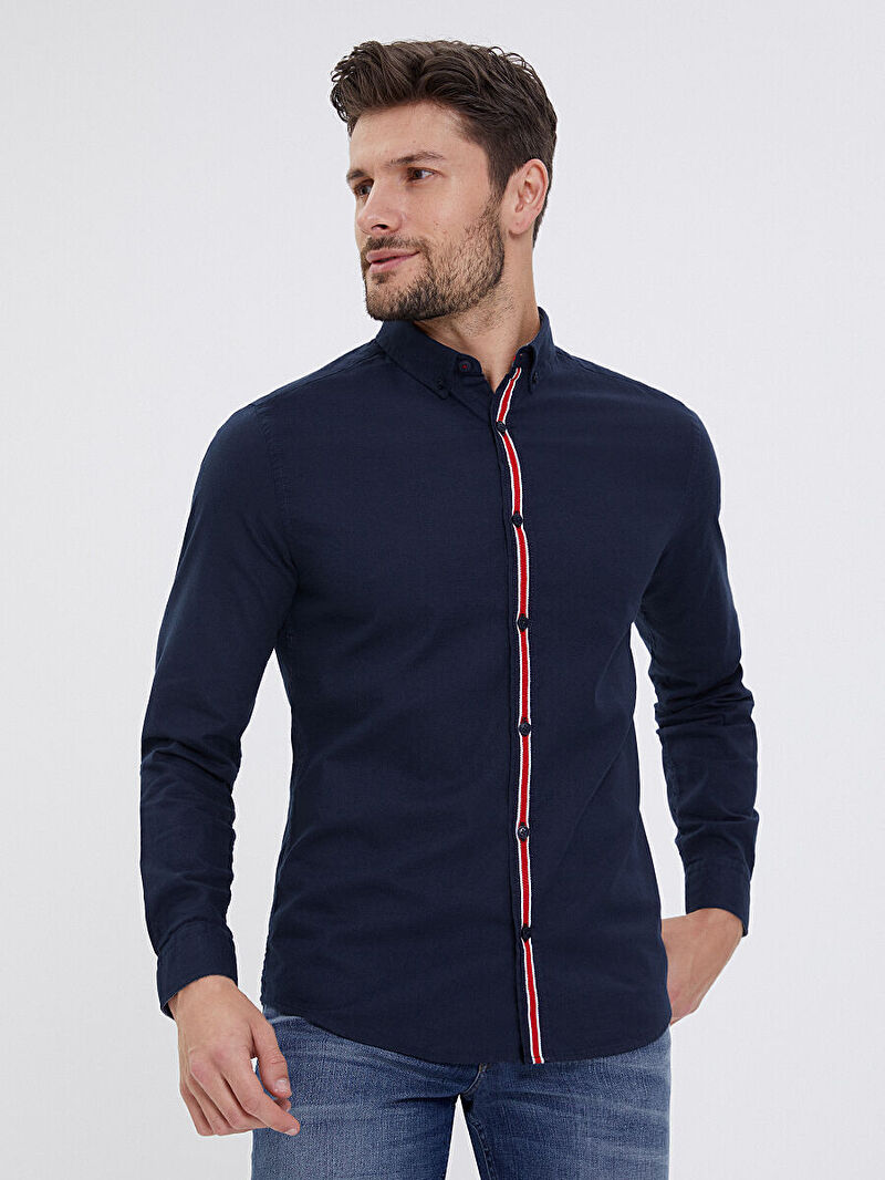 Slim Fit Erkek Gömlek U.kol