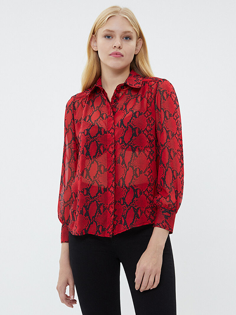 Regular Fit Kadın Gömlek U.kol