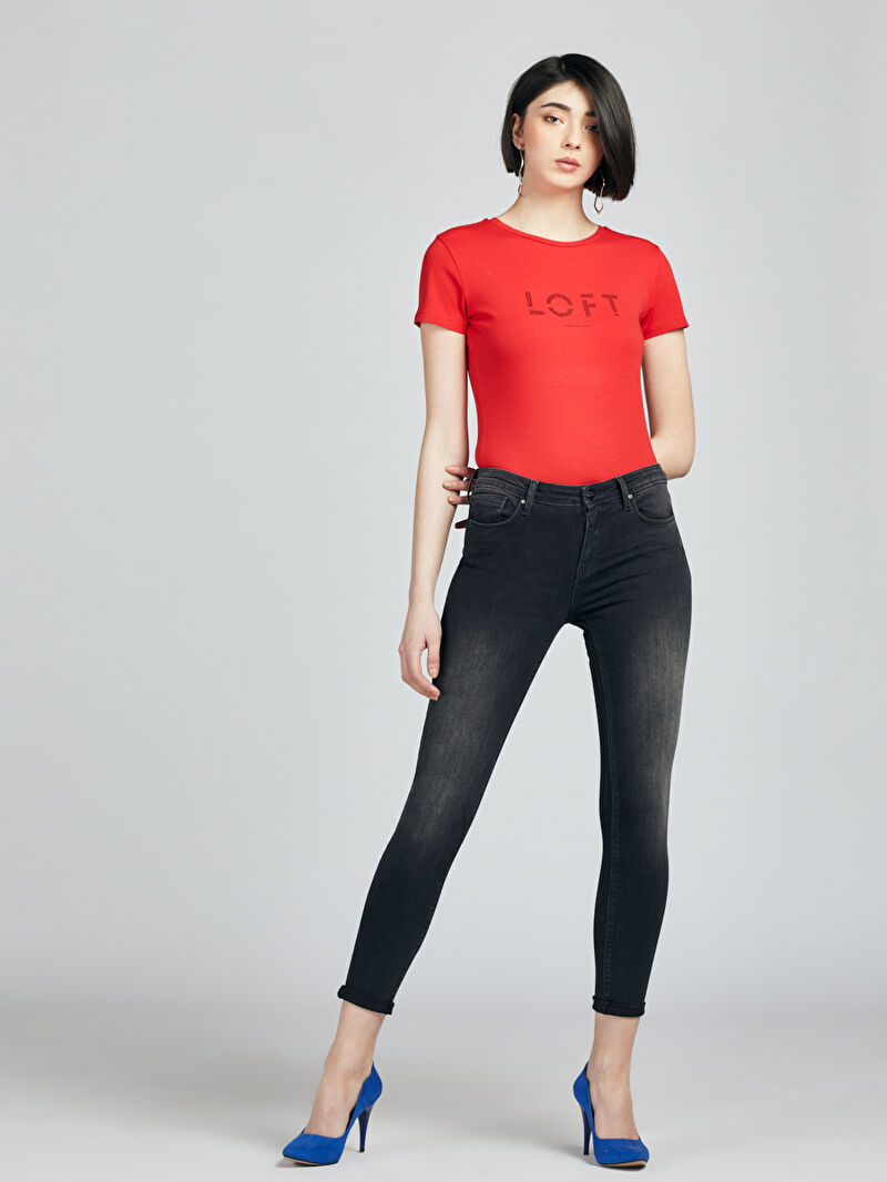 Nicole Skinny Fit Kadın Pantolon