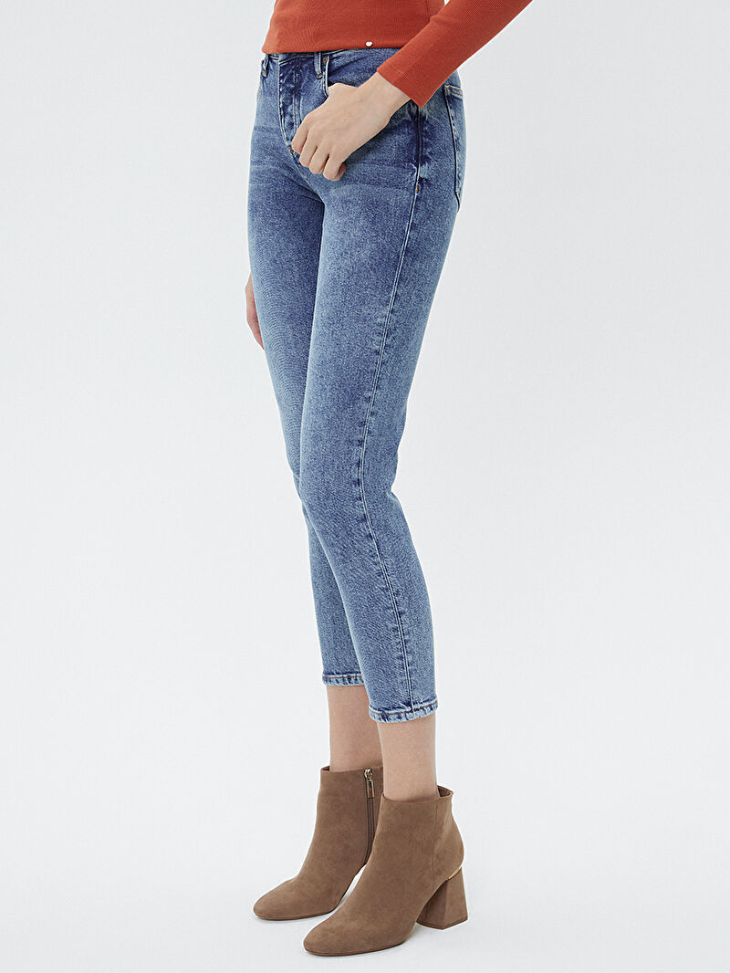 Boyfriend Slim Fit Kadın Pantolon