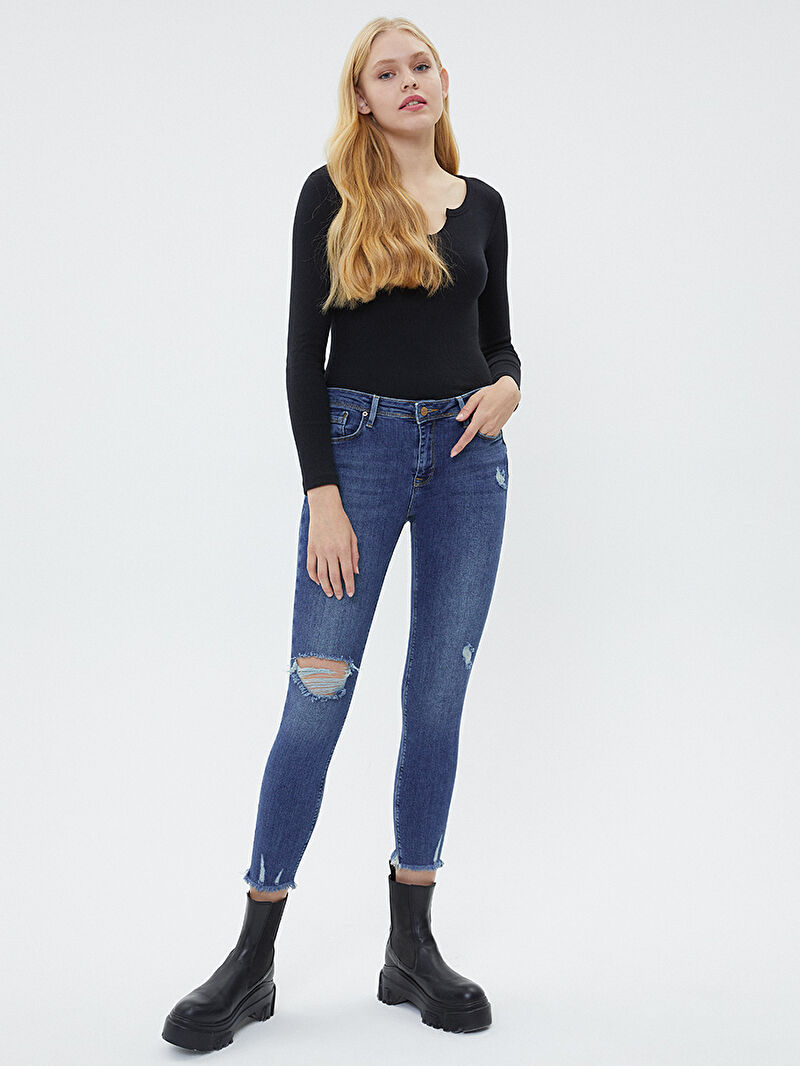 Nicole Skinny Fit Kadın Pantolon