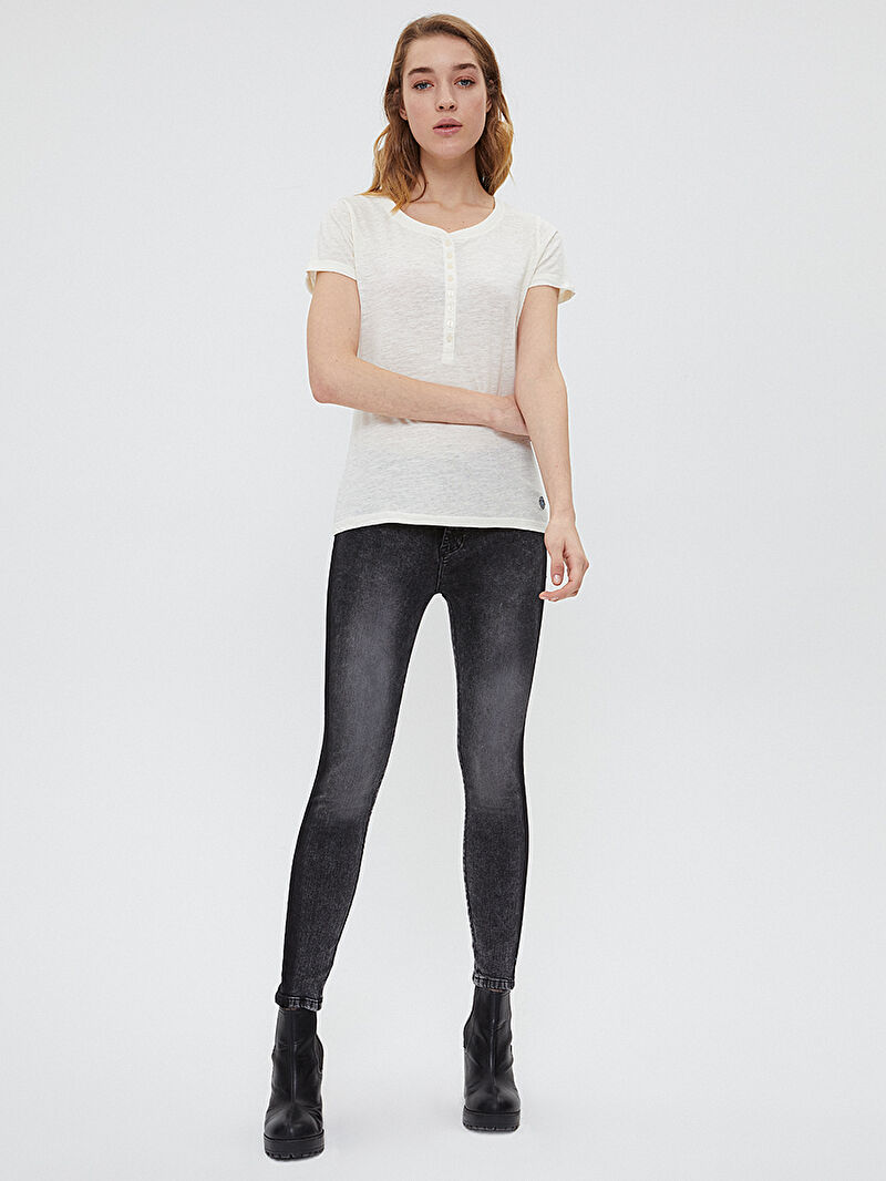 Nicole Skinny Fit Kadın Pantolon