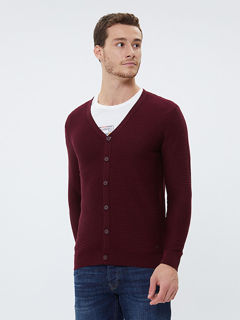 Slim Fit Erkek Hırka