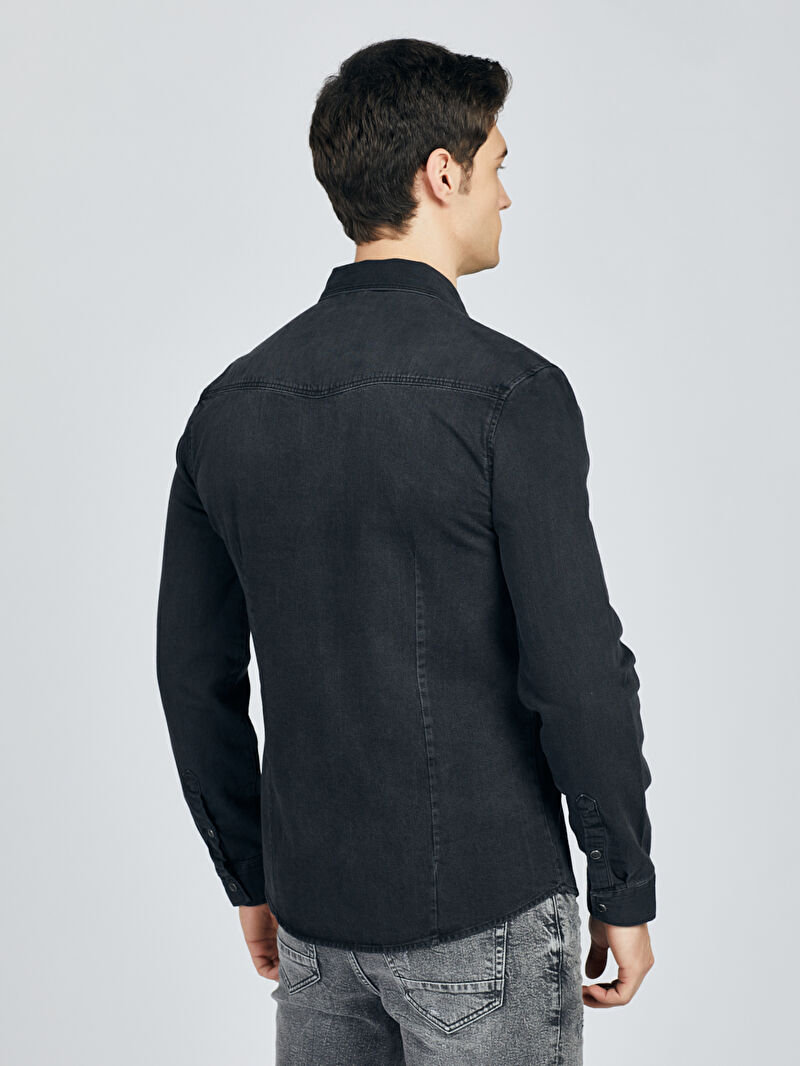 Slim Fit Erkek Gömlek U.kol