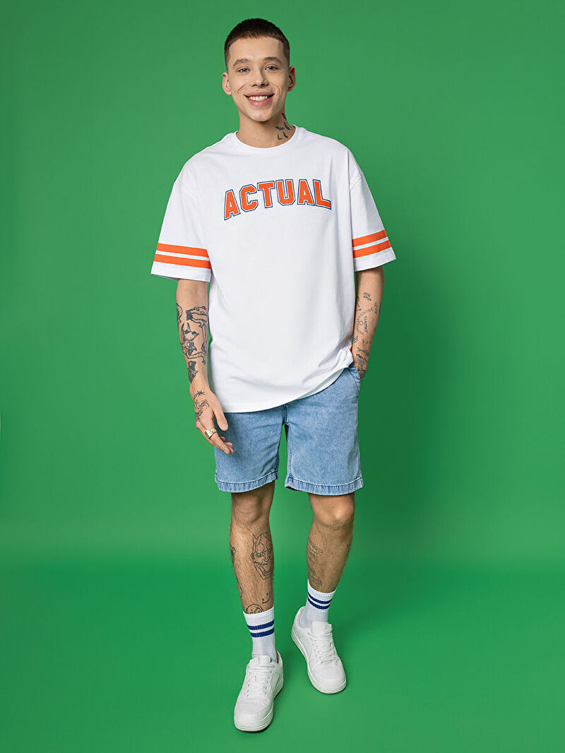 Oversize Fit Erkek Tshirt K.kol