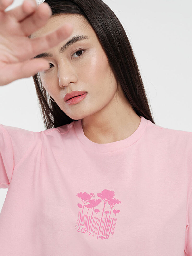 Loose Crop Kadın Tshirt K.kol