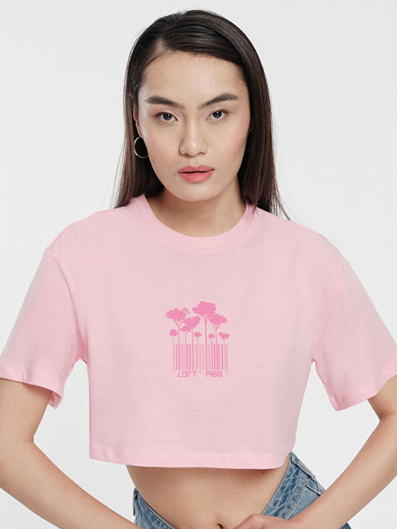 Loose Crop Kadın Tshirt K.kol