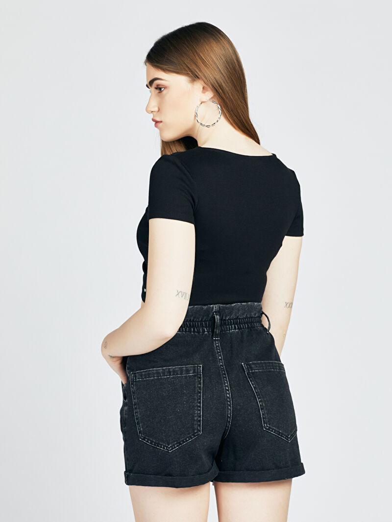 Slim Fit Kadın Tshirt K.kol