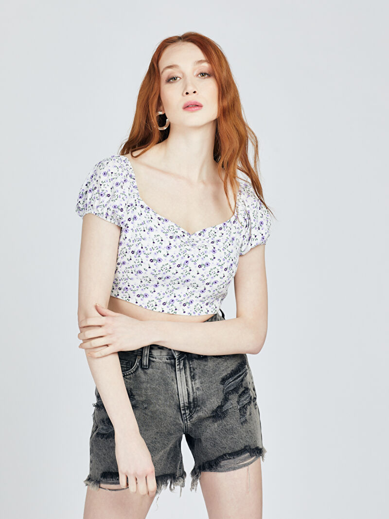 Slim Fit Kadın Bluz K.kol