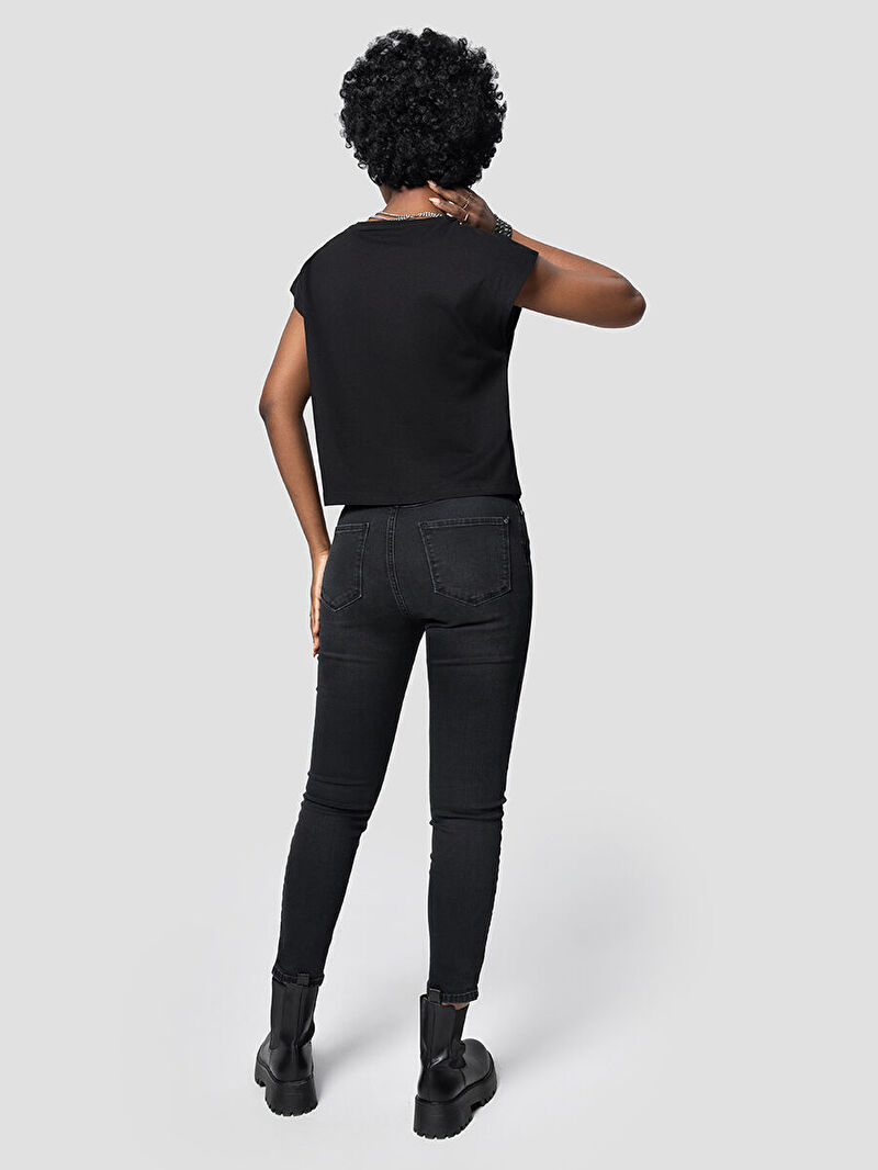 Long Crop Kadın Tshirt K.kol