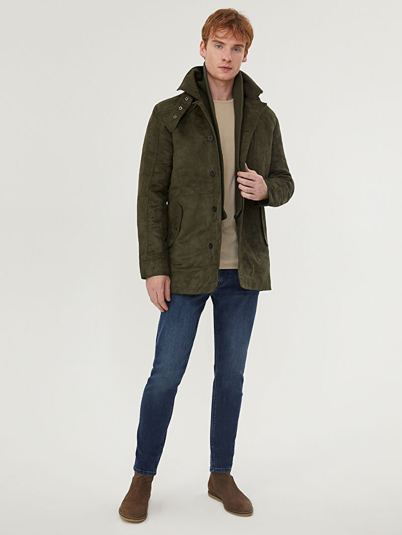 Slim Fit Erkek Kaban