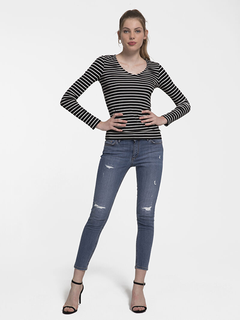 Nicole Skinny Fit Kadın Pantolon