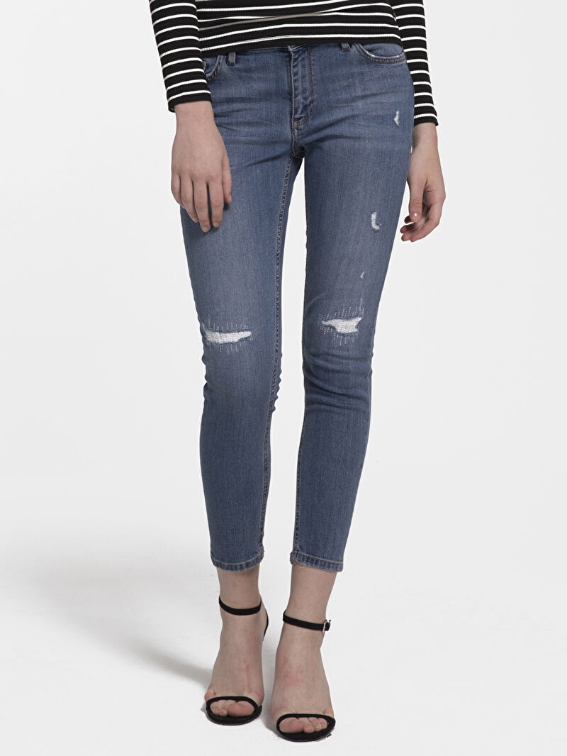 Nicole Skinny Fit Kadın Pantolon