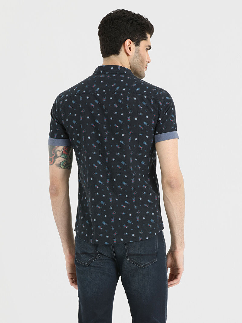 Slim Fit Erkek Gömlek K.kol