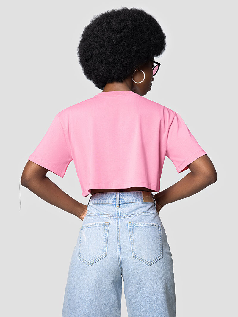 Long Crop Kadın Tshirt K.kol