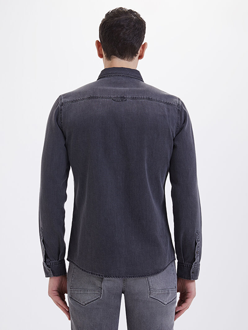 Slim Fit Erkek Gömlek U.kol