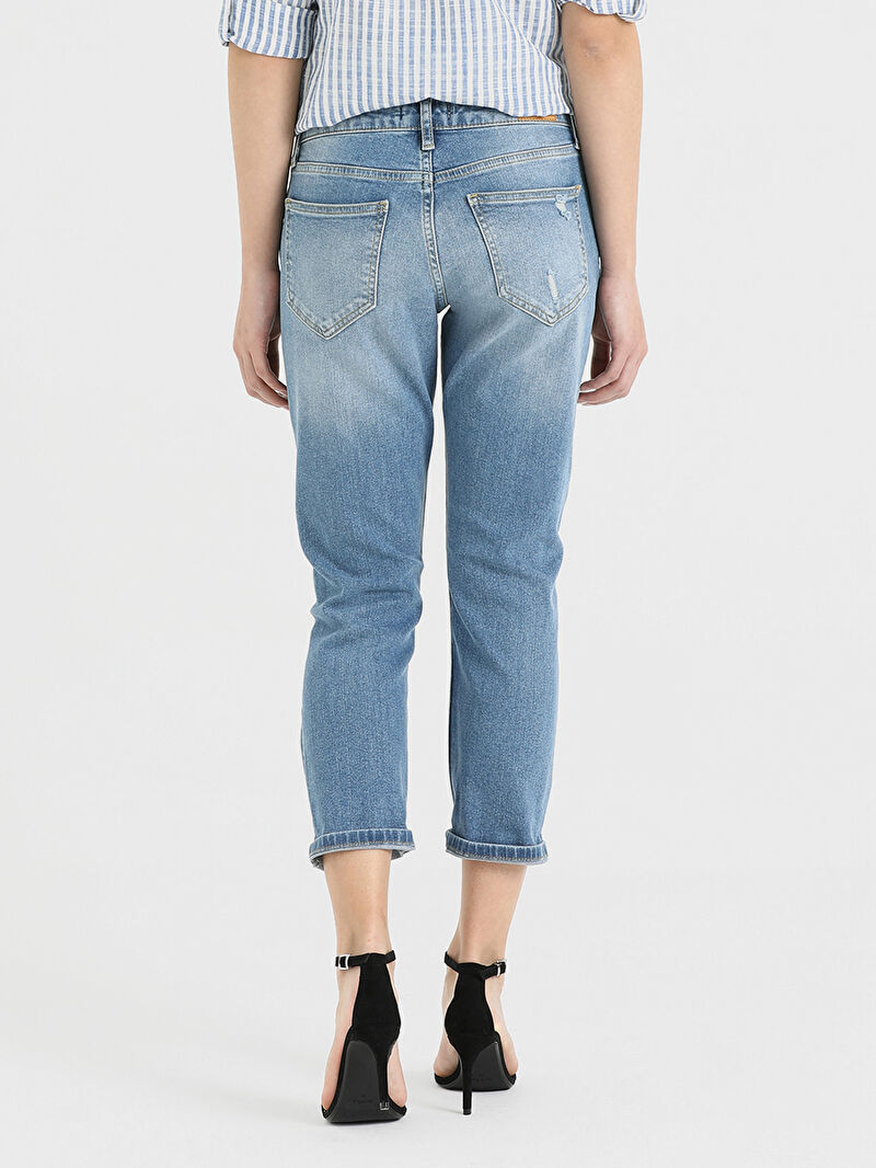 Sexy Boyfriend Slim Fit Kadın Pantolon